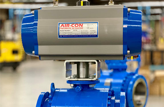 Industrial valve and actuator equipment